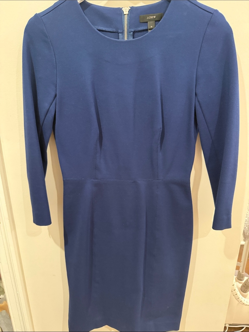 J. Crew Cobalt Blue Long Sleeve Sheath Dress